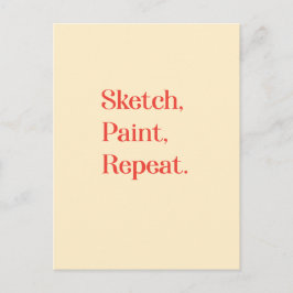 Inspirier kreativer Persistenz mit Typografie-Zita Postkarte