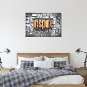 Inspirier Leinwanddruck (Insitu (Schlafzimmer))