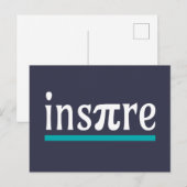 Inspirier Math Pun Funny Inspiration Postkarte (Vorne/Hinten)