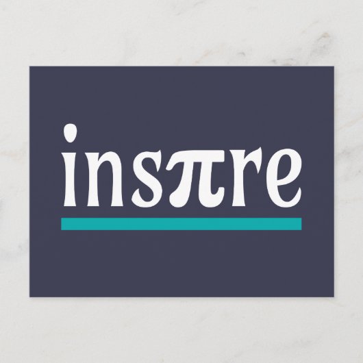 Inspirier Math Pun Funny Inspiration Postkarte (Vorderseite)