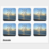 INSPIRIER MATTHEW 19:26 SCRIPTURE-FOTO QUADRATISCHER AUFKLEBER (Blatt)