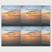INSPIRIER MATTHEW 19:26 SONNENDESIGN GESCHENKPAPIER (Flach)