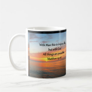INSPIRIER MATTHEW 19:26 SONNENDESIGN KAFFEETASSE