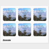 INSPIRIER MATTHEW 22:37 SCRIPTURE VERSE QUADRATISCHER AUFKLEBER (Blatt)