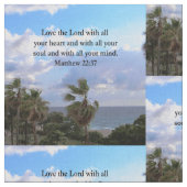 INSPIRIER MATTHEW 22:37 SCRIPTURE VERSE STOFF (Nahaufnahme)