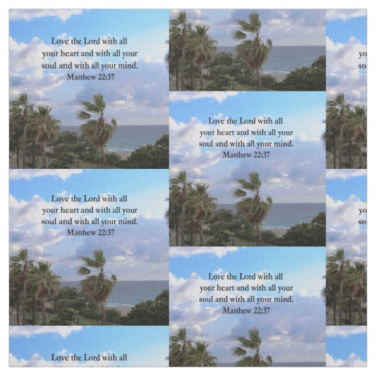 INSPIRIER MATTHEW 22:37 SCRIPTURE VERSE STOFF (Muster)