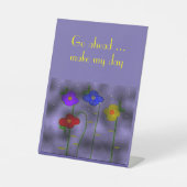 "Inspirier Me"-Schild Sockelschild (Vorderseite)