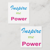 Inspirier mir Spirits Quadratische Visitenkarte (Vorne/Hinten)