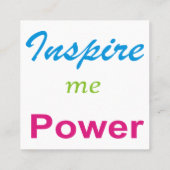 Inspirier mir Spirits Quadratische Visitenkarte (Rückseite)