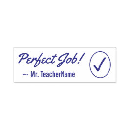 Inspirier "Perfect Job!" + Name des benutzerdefini Permastempel