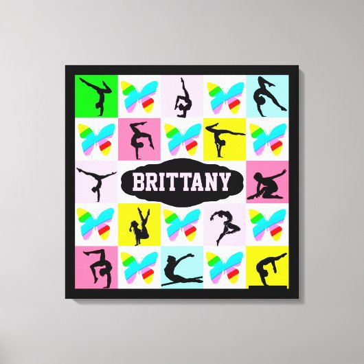 INSPIRIER PERSONALISIERTER GYMNASTICS LEINWAND WAL (Vorderseite)