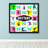 INSPIRIER PERSONALISIERTER GYMNASTICS LEINWAND WAL (Insitu (Holzboden))