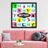 INSPIRIER PERSONALISIERTER GYMNASTICS LEINWAND WAL (Insitu (Wohnzimmer))