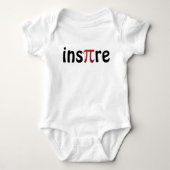 Inspirier Pi Day Math Black Red Baby Strampler (Vorderseite)