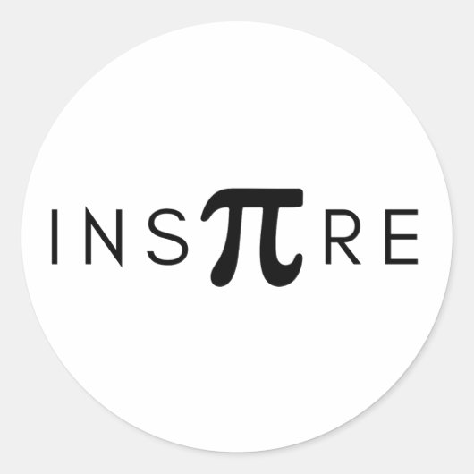 Inspirier Pi Day Mathematics Runder Aufkleber (Vorderseite)