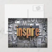 Inspirier Postkarte (Vorne/Hinten)