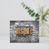 Inspirier Postkarte (Stehend Vorderseite)