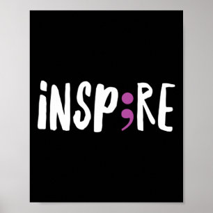 Inspirier Semicolon Suicide Awareness Project1 Poster