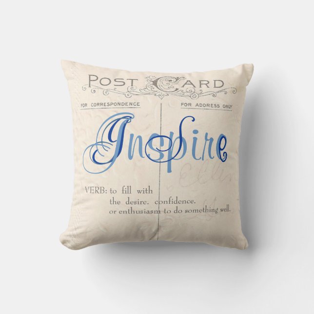 Inspirier Throw Kissen (Vorderseite)