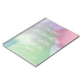 Inspirier Traumangebot Abstrakte Wasserfarbe Notizblock (Linke Seite)