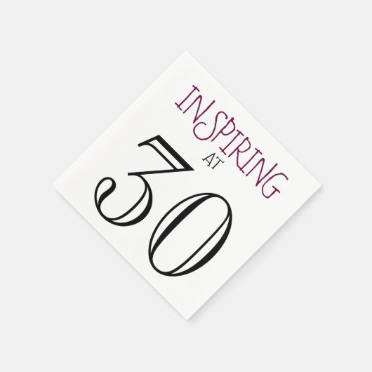 Inspirier um 30 Celebrating Birthday Party Serviette (Ecke)