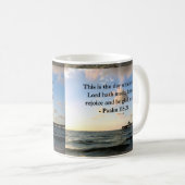 INSPIRIER von PSALM 118:24 VERSE Kaffeetasse (VorderseiteRechts)