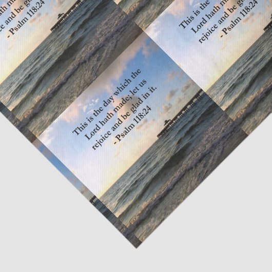 INSPIRIER von PSALM 118:24 VERSE Seidenpapier (Ausschnitt)