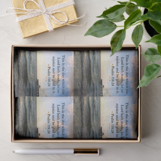 INSPIRIER von PSALM 118:24 VERSE Seidenpapier (Geschenk)