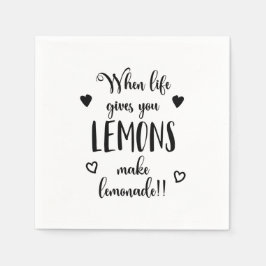 Inspirier, wenn das Leben dir Löwen gibt | Serviet Serviette