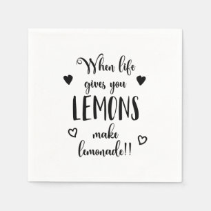 Inspirier, wenn das Leben dir Löwen gibt Serviet Serviette