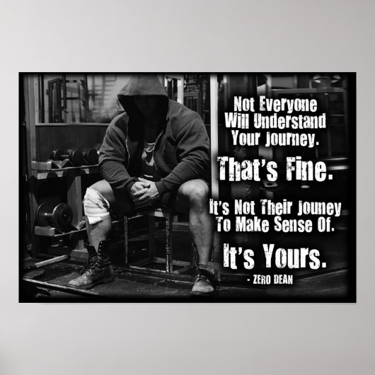 Inspirier-Zitat - Motivierend Poster erstellen (Vorne)