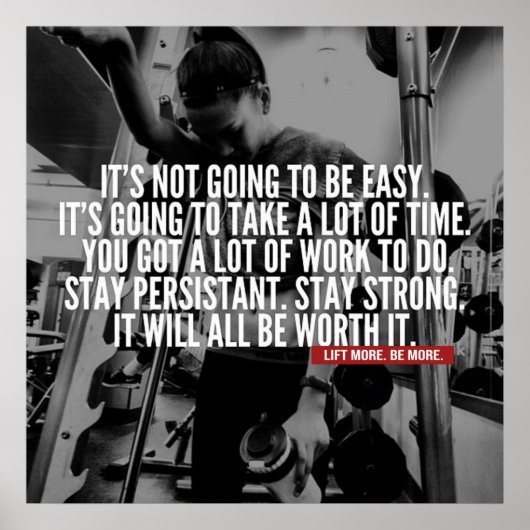 Inspirier-Zitat - Motivierend Poster erstellen (Vorne)