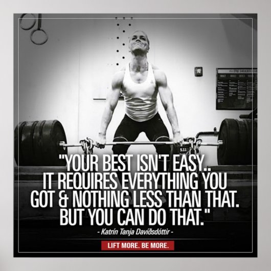 Inspirier-Zitat - Motivierend Poster erstellen (Vorne)