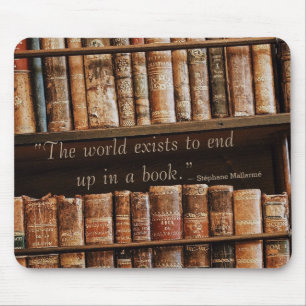 Inspirieren des altes Buch-Zitats Mousepad
