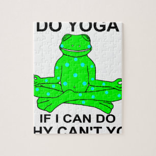 Inspirieren des Yoga-Frosch-Entwurfs Puzzle