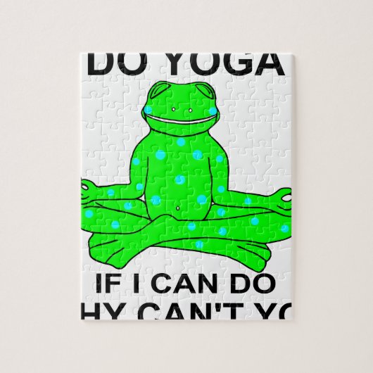 Inspirieren des Yoga-Frosch-Entwurfs Puzzle (Vertikal)