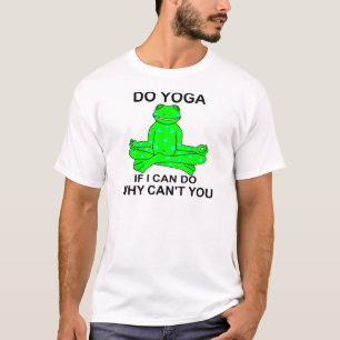 Inspirieren des Yoga-Frosch-Entwurfs T-Shirt