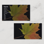 Inspirieren des Zuckerahornblattes Visitenkarte (Vorne/Hinten)