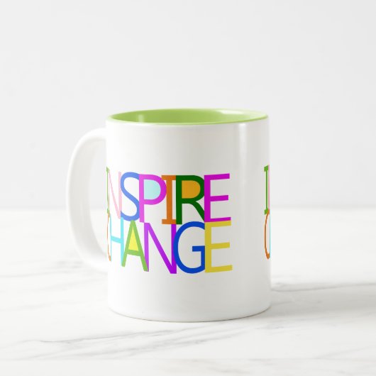 INSPIRIEREN SIE ÄNDERUNG ZWEIFARBIGE TASSE (Vorderseite Links)