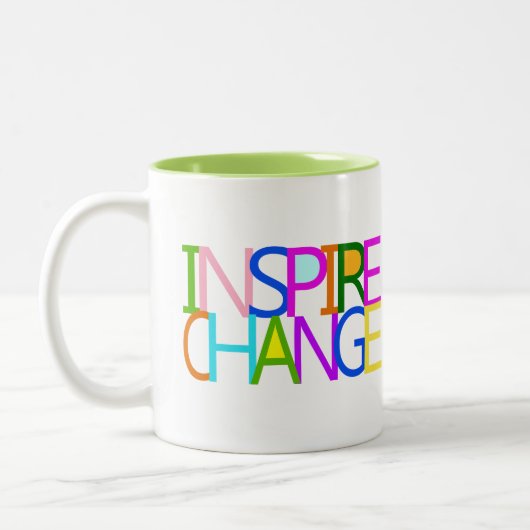 INSPIRIEREN SIE ÄNDERUNG ZWEIFARBIGE TASSE (Links)