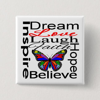Inspirieren Sie Collage Button