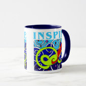 Inspirieren Sie Meerjungfrau-Tasse Tasse (VorderseiteRechts)