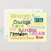 Inspirieren Sie Postkarte (Vorne/Hinten)