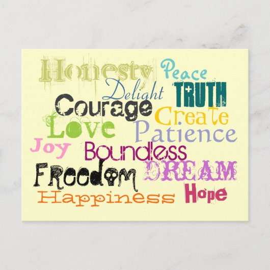 Inspirieren Sie Postkarte (Vorderseite)