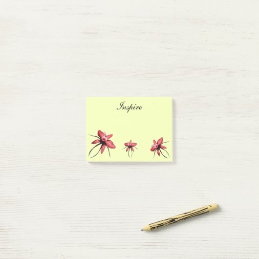 Inspirieren Sie: schreiben Sie Ihre Gedanken Post-it Klebezettel (Auf Schreibtisch)