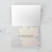 Inspirierend Ahornblatt Karte (Innenseite)