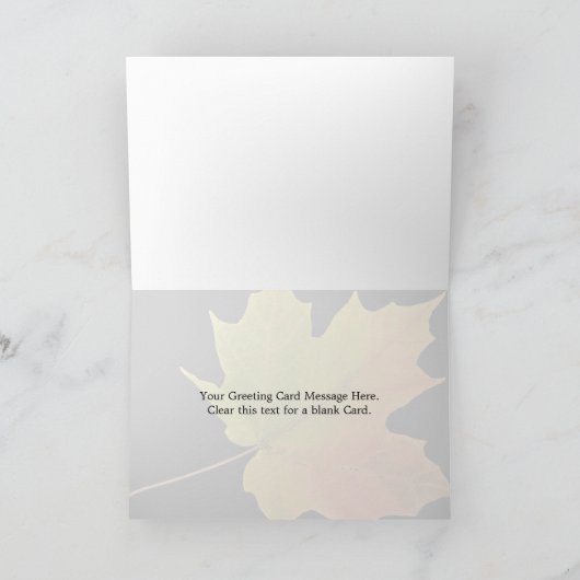 Inspirierend Ahornblatt Karte (Innenseite)