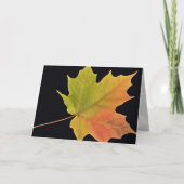 Inspirierend Ahornblatt Karte (Vorderseite)