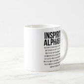 Inspirierend Alphabet Kaffeetasse (VorderseiteRechts)