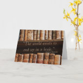 Inspirierend altes Buchangebot Karte (Gelbe Blume)